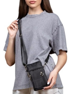 ПЛЕЧЕВАЯ СУМКА-КЛАТЧ ЧЕРНЫЙ ЧЕХОЛ ДЛЯ ТЕЛЕФОНА ПУТЕШЕСТВИЕ ПРАКТИЧНЫЙ