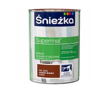 Supermal olejno-ftalowa ORZECH ŚREDNI 0,8 L