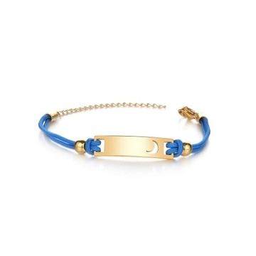 Personalized Engrave Kid's Name Id Bar String Bracelets For Boy Girl