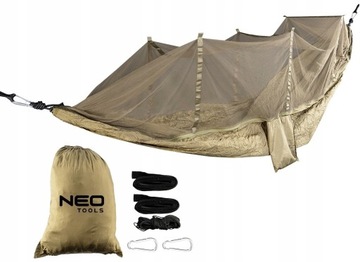 Hamak bez drążka NEO odcienie zieleni 200 kg 330 x 140