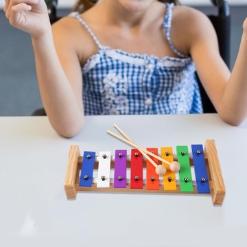 8-нотный металлический ударный инструмент с ксилофоном для больших размеров.