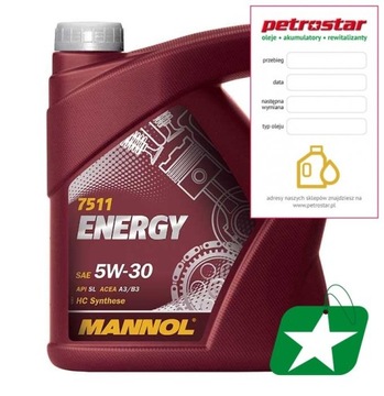 MANNOL ENERGY 5W30 5L
