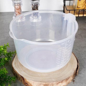 Кухонная миска с мерным стаканом 2,5 л.