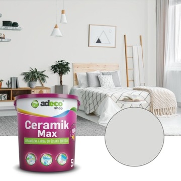 Farba do ścian zmywalna POPIELATY 5L