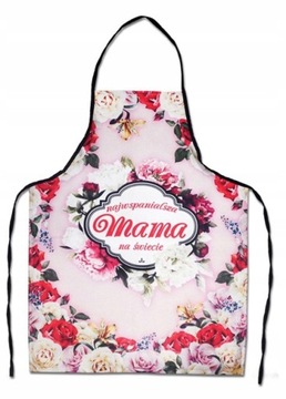 FARTUCH KUCHENNY PREMIUM DLA MAMY `NAJWSPANIALSZA MAMA NA ŚWIECIE