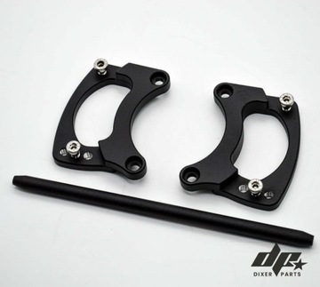 Czarne dystanse regulacja przednich setów BMW K100 K75 K1100 cafe racer