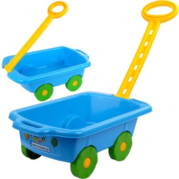 DUŻY WÓZEK PRZYCZEPKA do piasku NA ZABAWKI TACZKA