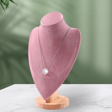 Stojak na naszyjniki, stojak na naszyjniki, aksamitny, wolnostojący L