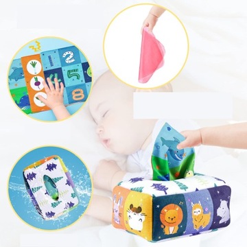 СОРТЕР С САЛФЕТКАМИ ПЛЮШЕВЫЕ ЖИВОТНЫЕ MONTESSORI SENSORY