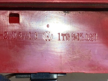 SVĚTLO STOP SKODA CITIGO 1T0945087 HATCHBACK 11-19