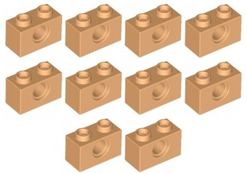 LEGO Technic Belka 1x2 Medium Nougat 10 sztuk 6192920 3700