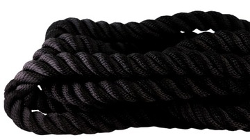 КИНЕТИЧЕСКАЯ ВЕРЕВКА ЧЕРНАЯ КИНЕТИЧЕСКАЯ 25 ТОНН 8 м 36 мм НАБОР СУПЕР ПРОЧНЫХ КАНАЛОВ 8 ТОНН