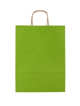 Torba torebka papierowa Zielona J 240x100x320 10szt