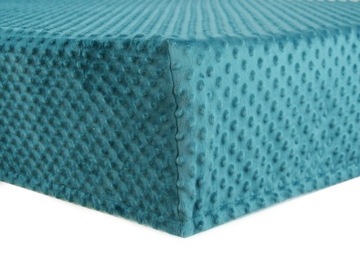 Prześcieradło z gumką grube minky szmaragd materac 90x200cm nie kulkuje się