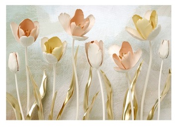 Fototapeta TULIPANY 3D Kwiaty Do Sypialni 312x219