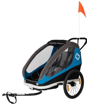 Przyczepka Rowerowa Hamax Traveller Twin Blue Nieb