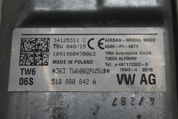 AIRBAG ULOŽENÍ KOLENO 518880842A VW GOLF VII SPORTSVAN 14-20 UK