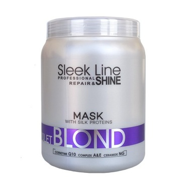 STAPIZ SLEEK LINE VIOLET BLOND MASKA Z JEDWABIEM DO WŁOSÓW BLOND 1000 ML