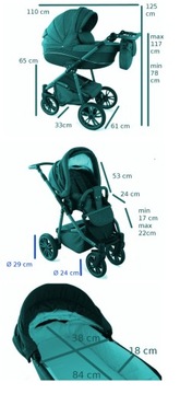 BabyFIL dwarf многофункциональная коляска 2в1 кожа+БЕЛЬЕ