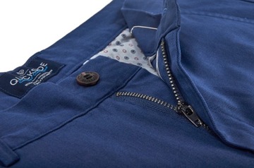 Niebieskie spodnie typu chinos -QUICKSIDE- L