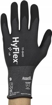 RĘKAWICE ROBOCZE BEZ SZWÓW ANSELL HYFLEX 11-840 XL r.10