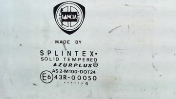 SKLO (OKNO) DVEŘE PŘEDNÍ PRAVÁ LANCIA THESIS