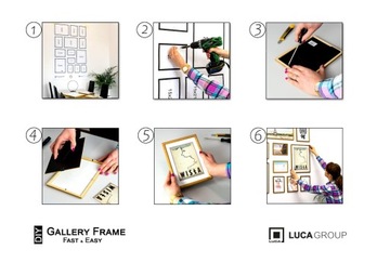 НАБОР ФОТО РАМОК ИЗ 9 МУЛЬТИРАМА ГАЛЕРЕЯ РАМКИ