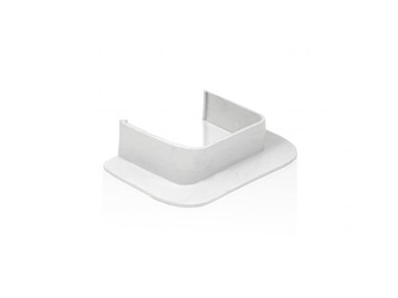 Wpust czołowy do kanału koryta korytka PVC 80x60mm