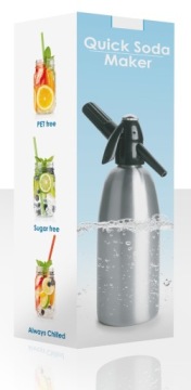 САТУРАТОР ДЛЯ ГАЗИРОВАННОЙ СОДОВОЙ ВОДЫ, СЕРЫЙ СИФОН