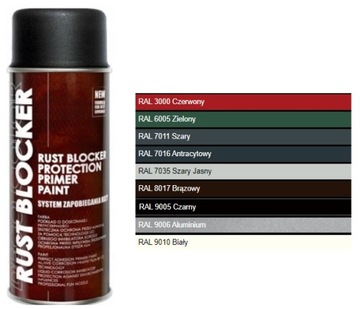 DECO COLOR RUST BLOCKER SPRAY 4w1 RAL 9005 PÓŁMAT.