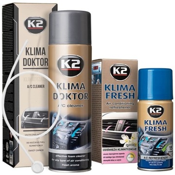 K2 W100 Klima Doktor Пена для чистки автомобильного кондиционера 500мл