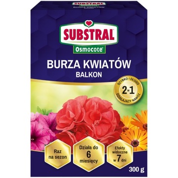 SUBSTRAL OSMOCOTE 2W1 BURZA KWIATÓW BALKON 300G 5907487104311