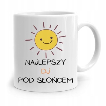 DLA DJA MUZYKA KUBEK NAJLEPSZY DJ POD SŁOŃCEM z Nadrukiem ze Zdjęciem