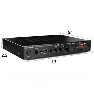 AMPLITUNER WZMACNIACZ HI-FI STEREO BLUETOOTH RADIO CYFROWY WZMACNIACZ USB