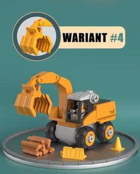 WOOPIE Mega Construction Site 5in1 XXL Набор для сборки своими руками
