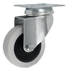 KOŁO KÓŁKO MEBLOWE TWORZYWOWO GUMOWE 64mm SKRĘTNE, OBROTOWE