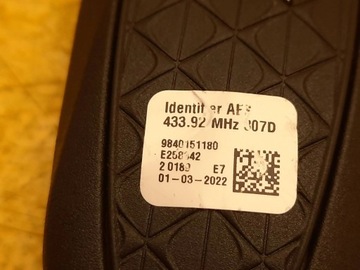 CITROEN DS3 CROSSBACK KLÍČEK OVLÁDAČ 9840151180