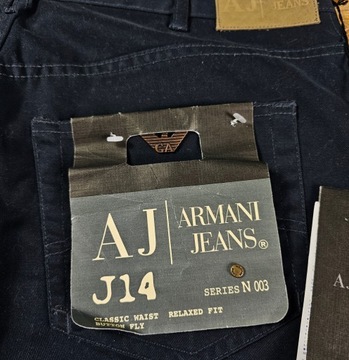 Spodnie Materiałowe EMPORIO ARMANI J14 Designerskie Nowe z Metkami 34