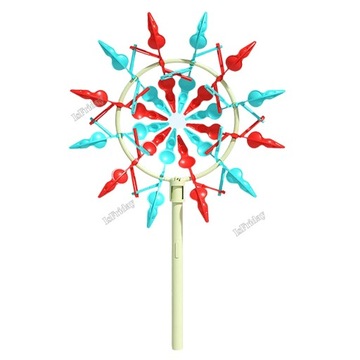 3D Colorful Rotating Windmill Handheld Flowing Wind Spinner Sunflower