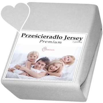 PRZEŚCIERADŁO JERSEY Z GUMKĄ 180x200 DUŻY ZAKŁAD GRUBE PREMIUM RÓŻNE KOLORY