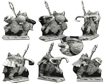 Scibor 28FM0316 Dwarf General on Mountain Ram 28mm