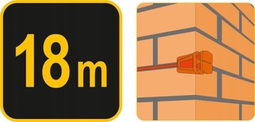 DWA UCHWYTY KĄTOWE DO LINKI MURARSKIEJ + 18 M LINK