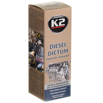 K2 DIESEL DICTUM 0,5л очищает дизельные форсунки