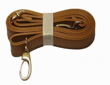 Pasek naramienny brąz 70-140 cm regulowany cienki