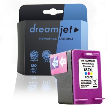 652 XL - Комплект картриджей для черного цветного принтера HP, замена для 652XL