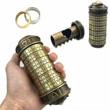 Zamek Da Vinci Kod Mini Cryptex na PREZENT Gift