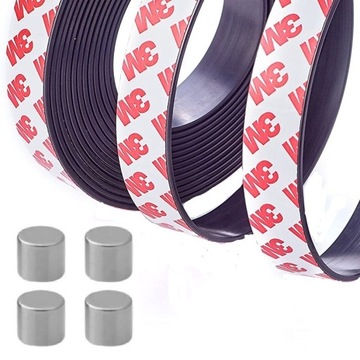 2x 3M Самоклеящаяся магнитная лента 20 мм x 3 метра