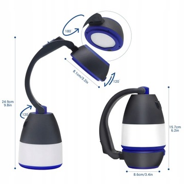 СОЛНЕЧНАЯ ТУРИСТИЧЕСКАЯ ФОНАРЬ ПОРТАТИВНАЯ USB 4В1