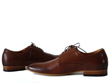 AGDA 507 формальные туфли ПОЛЬСКИЙ коричневый 40 КОЖА