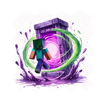 DTF Transfer Naprasowanka Minecraft